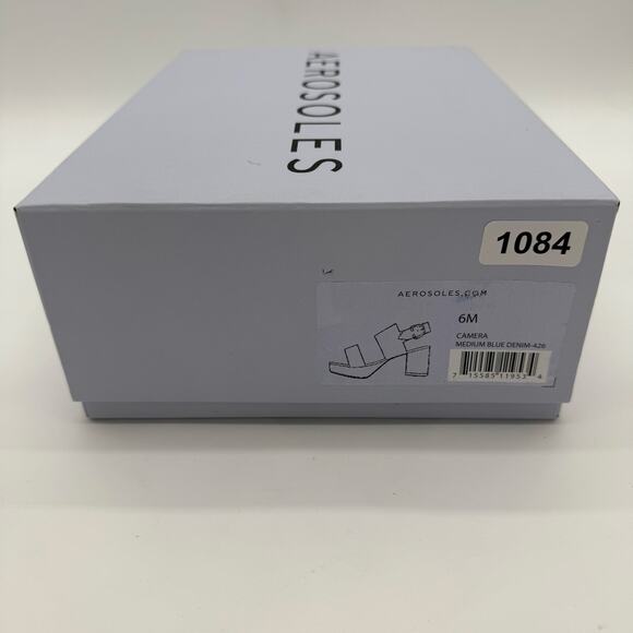 Aerosoles Camera Retro Comfort Denim Platform Sandals Chunky Block Heel NWB 6 - Picture 5 of 5